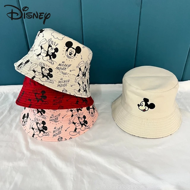 Disney Kawaii Mickey Mouse Cap Double-Sided Fisherman Hat Boys Girls Wear Fishing  Hat Femme Bucket Hats Women Men's Panama Hat - AliExpress