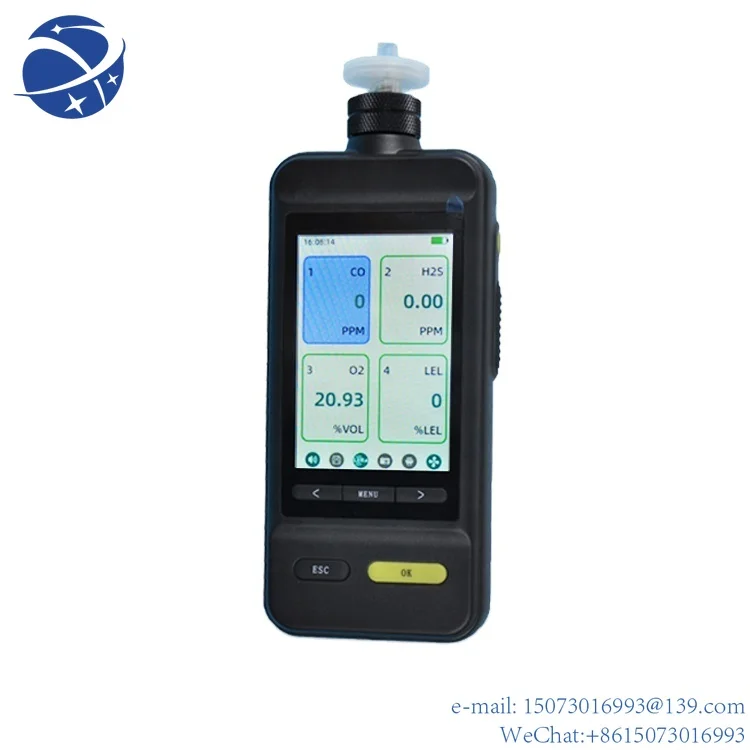 

4 in 1 handheld Carbon Monoxide CO Oxygen O2 Hydrogen Sulfide H2S Combustible EX gas measuring device gas purity analyzer