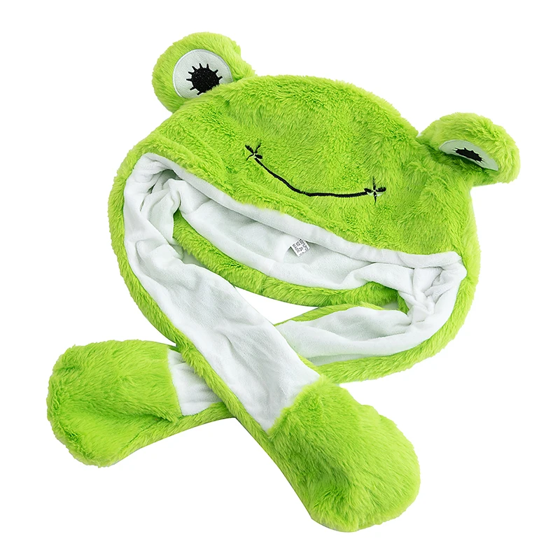 New Style Unisex Funny Ear Hat Frog Animal Style Couple Cute Ear Moving Up Cap Men Women Rabbits Ears Winter Lovely Hats﻿