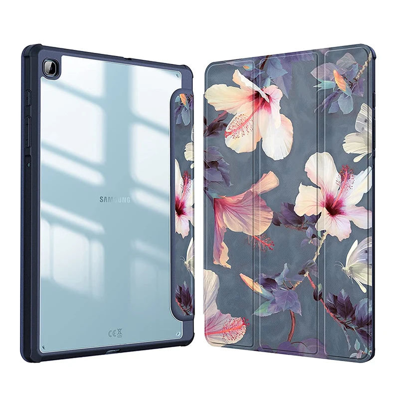 Per Samsung Galaxy Tab S6 Lite 10.4 Pollici 2022 P613 P619 Custodia Trifold Cover Posteriore Trasparente Per Tablet Tab S6 Lite 2020 Sm-P610 Custodia