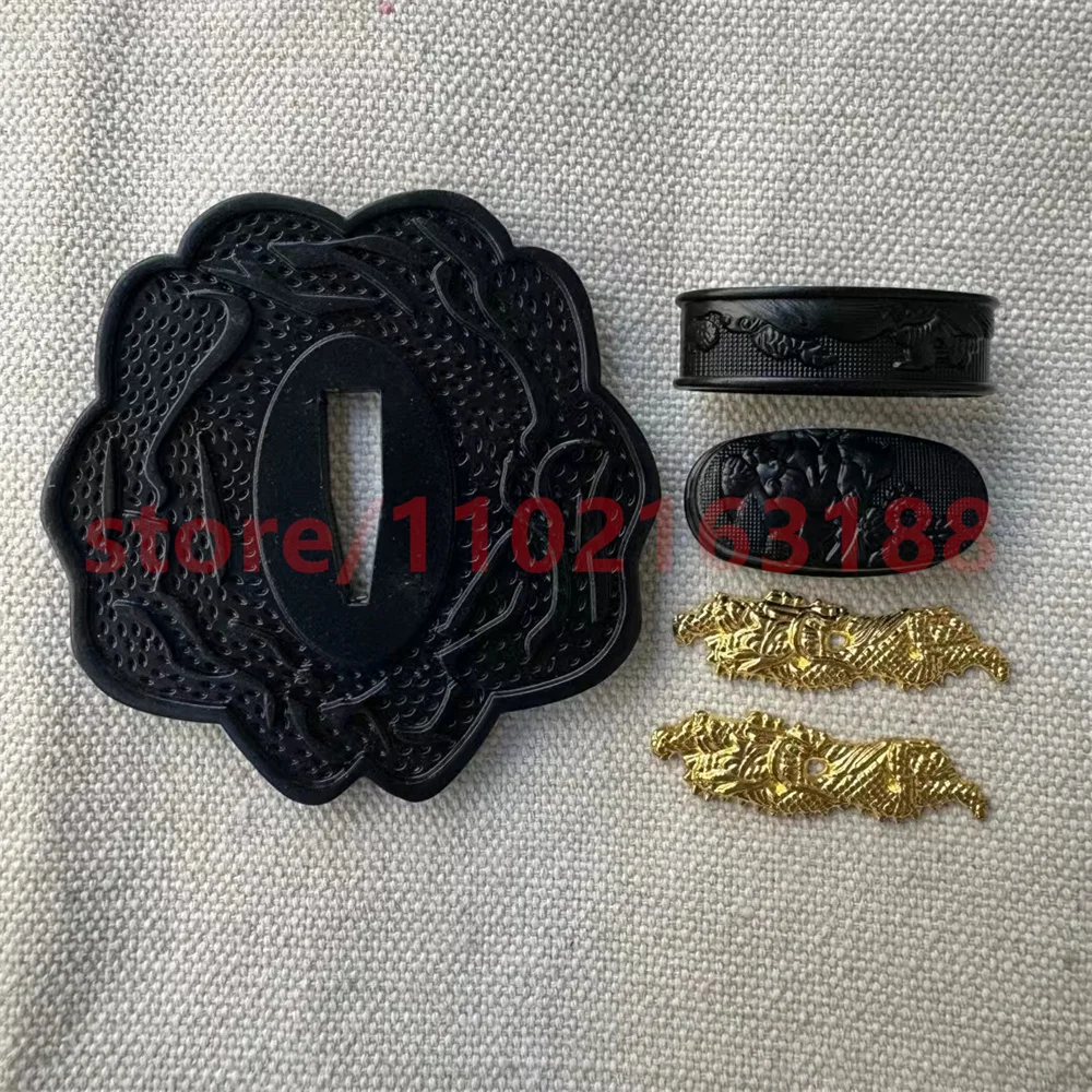 High Quality Tsuba Handguard Guard Fuchi Kashira Menuki Alloy Material For Japanese Japan Samurai Katana Sword Fittings Parts 3