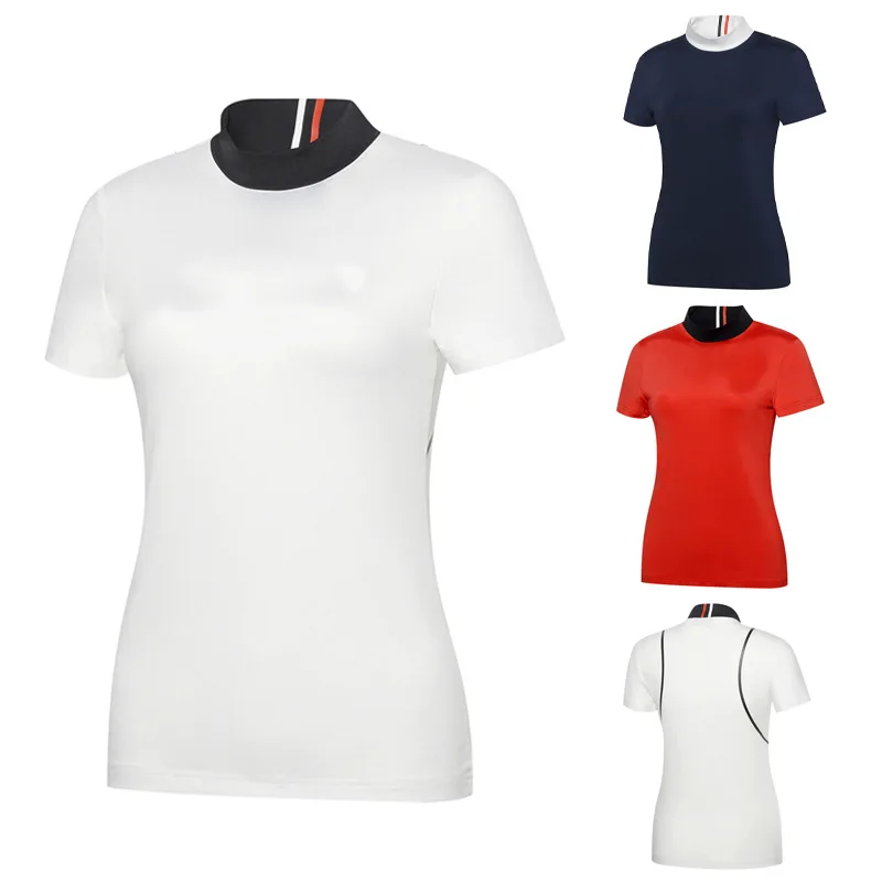 

2024 New Golf Clothing brand Women's Short sleeved T-shirt Summer Sports Casual Top Elegant Polo Shirt Ball Dress Top