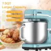 Stand Mixer - 7.5QT Bowl with Handle, 660W Motor, 10-Speed Settings, Tilt-Head Design, Dough Hook, Beater, Splash Guard 2