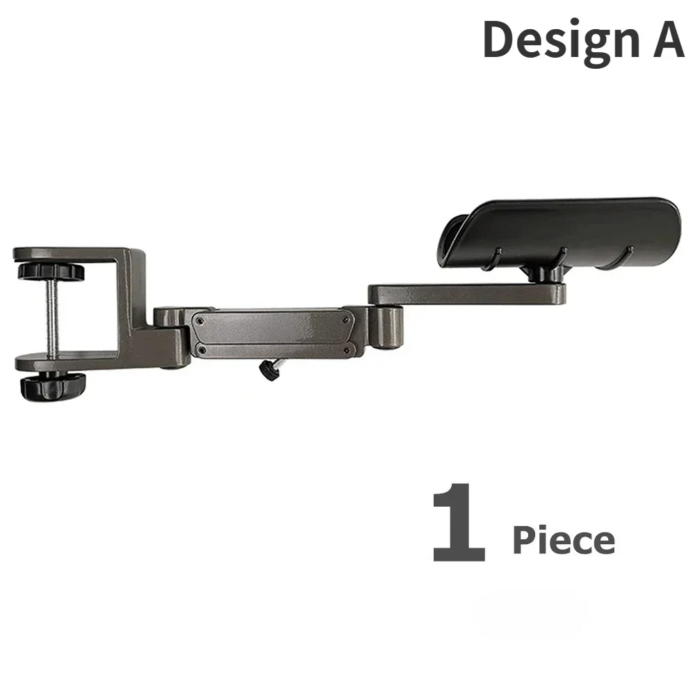 Bracciolo Regolabile Per Computer - Supporto Gomito E Polso Ergonomico, Girevole 180° - Foto 2