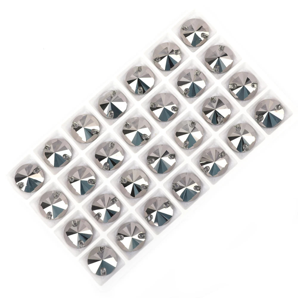 10mm auf Strass nähen runde Form Flatback Glas kristalle für Kleidung Brautkleider Schuhe Taschen alle für Dekoration und DIY – Detail 6