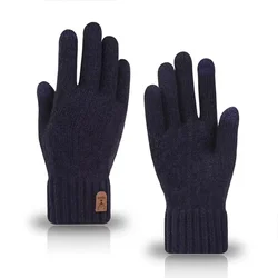 Men's Winter Camel Fleece Touchscreen Gloves - High Elasticity & Warmth - One Size (Dark Grey)