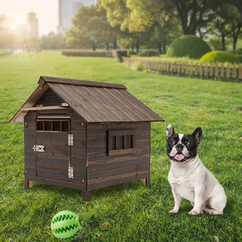 Dog House with Window and Door, Easy To Install, Water-Resistant Pet House for  Outdoor and Indoor Use Pet Stores  Gardens 2