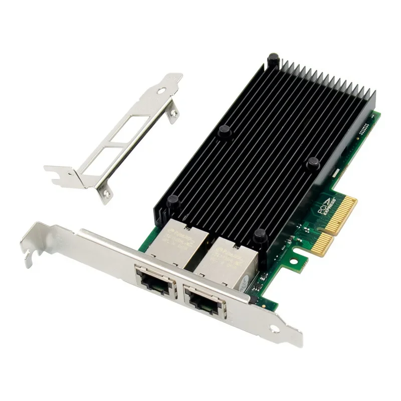 PCIE X4 10GbE RJ45 서버 네트워크 카드, PCI-e 10 기가비트 이더넷 서버 네트워크 어댑터 카드 칩, 인텔 X550 듀얼 포트, 2 포트