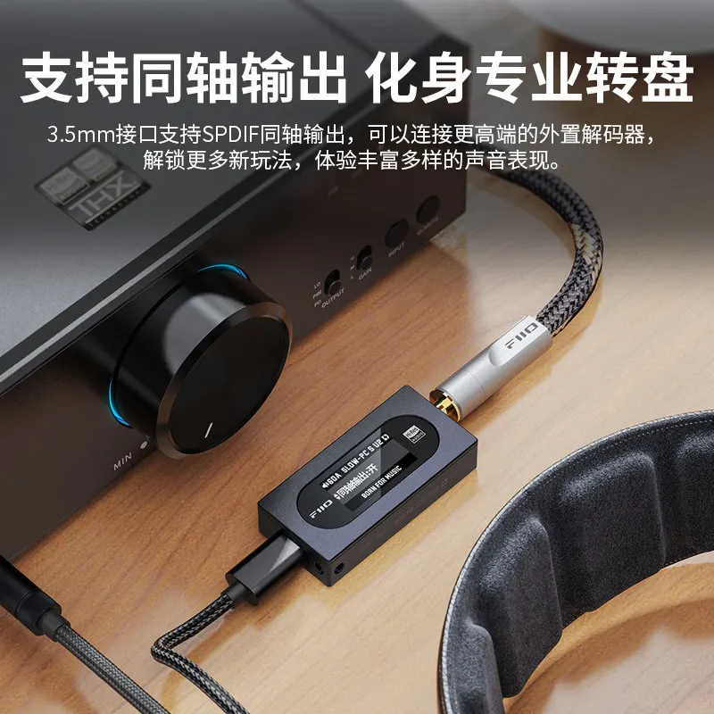 Fiio KA15 휴대용 헤드폰 앰프 HIFI 음질 DAC USB 헤드폰 파워 앰프 출력 맞춤형 음악 선물 MP3 MP4
