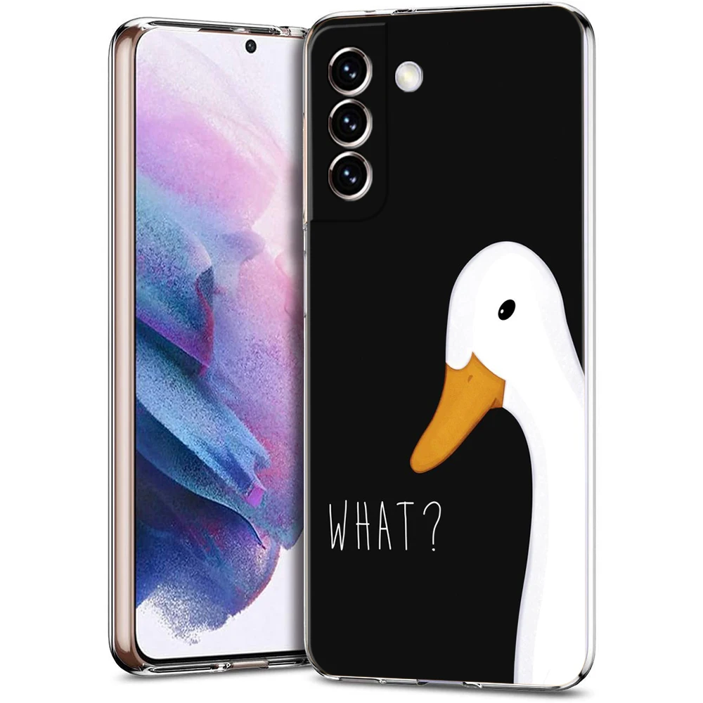 Goose Game Cartoon Transparent TPU Phone Case