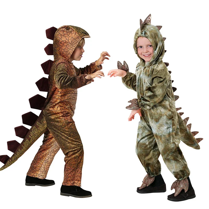 

Детские костюмы на Хэллоуин с динозаврами, мир, тираннозавр, косплей, комбинезоны, сценические костюмы для детей, рождественские подарки 2023