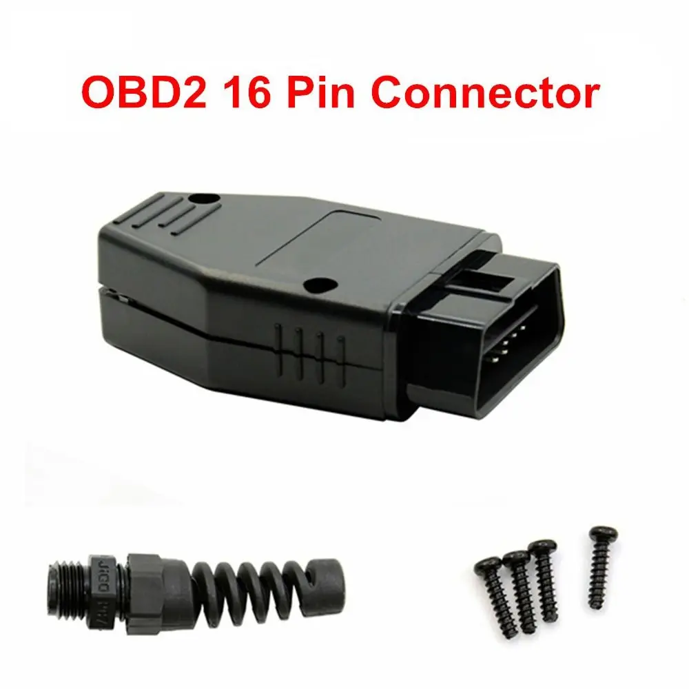 

Автомобильный 16-контактный разъем OBD2, 16-контактный Штекерный адаптер, стандартный 16-контактный штекер, OBD корпус, автомобильный диагностический инструмент