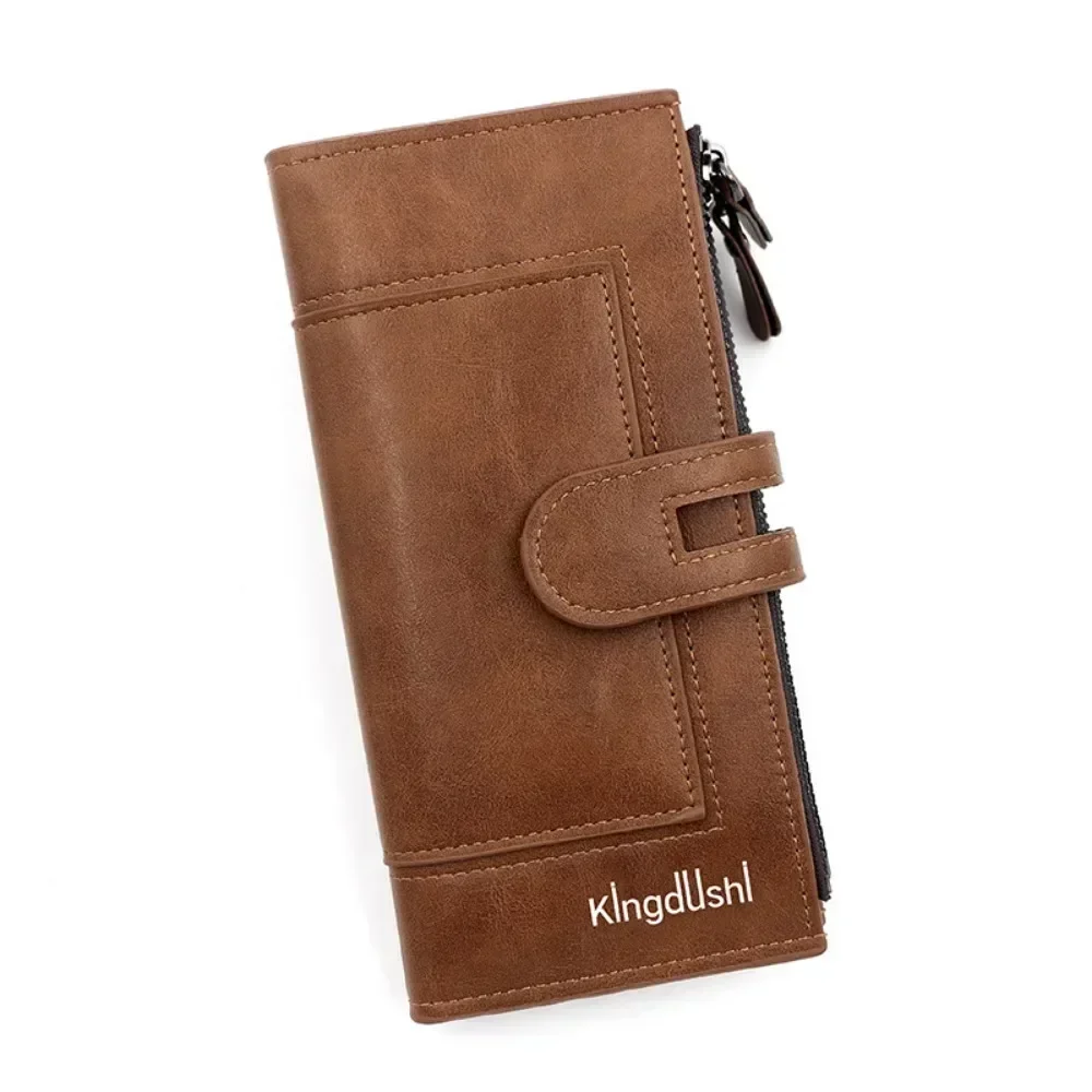 New Vintage Women's Long Wallet European and American Fashion Mobile Phone Bag PU Pido Card Clutch Coin Purse 2