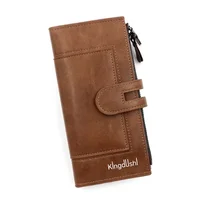 New Vintage Women's Long Wallet European and American Fashion Mobile Phone Bag PU Pido Card Clutch Coin Purse 2