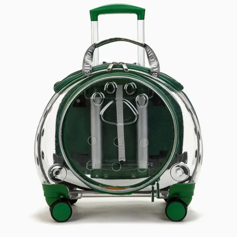 

Троллейка для домашних животных, рюкзак для домашних животных с галстуком, маленький рюкзак на колесиках для домашних животных, сумка для переноски кошек, портативный рюкзак для домашних животных, сумка для переноски собак