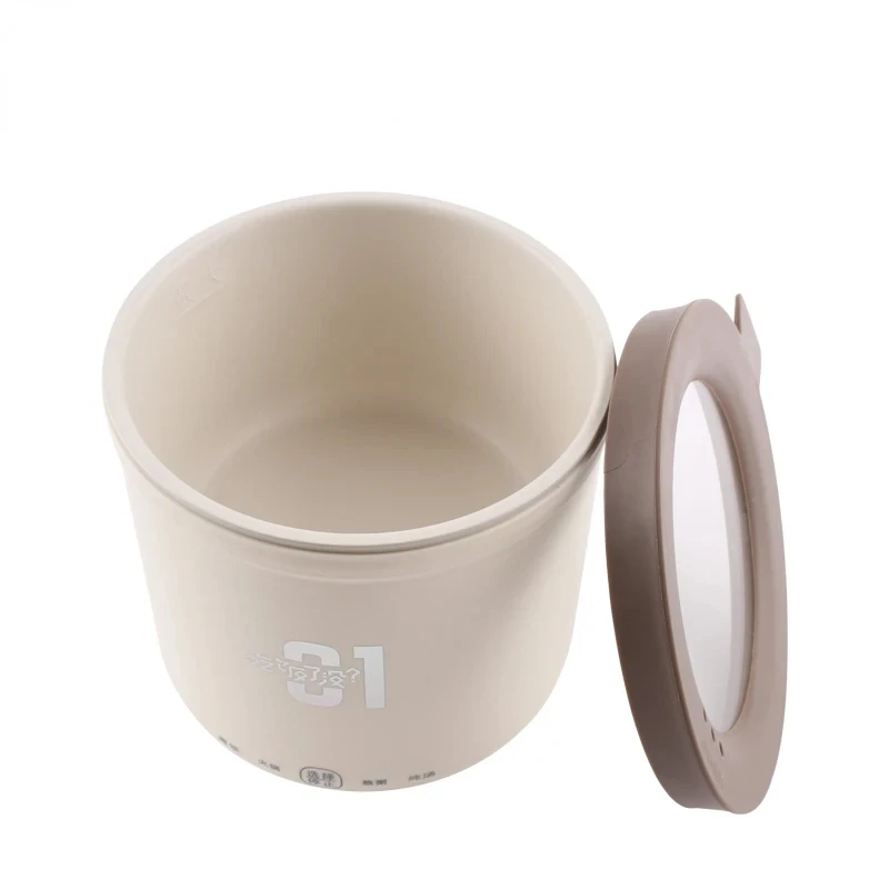 Mini Rice Cooker Multifunction Skillet 1L Noodle Cooking Pot Egg Omelette Frying Pan Hotpot Baby Food Stew Cup Soup Heater