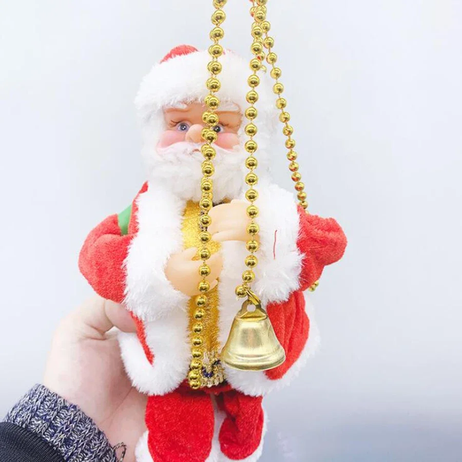 

2022 ChristmasSanta Claus Doll Electric Climbing Toy Crawl Up And Down XMAS Party Christmas Pendant Gift Decorations For Home