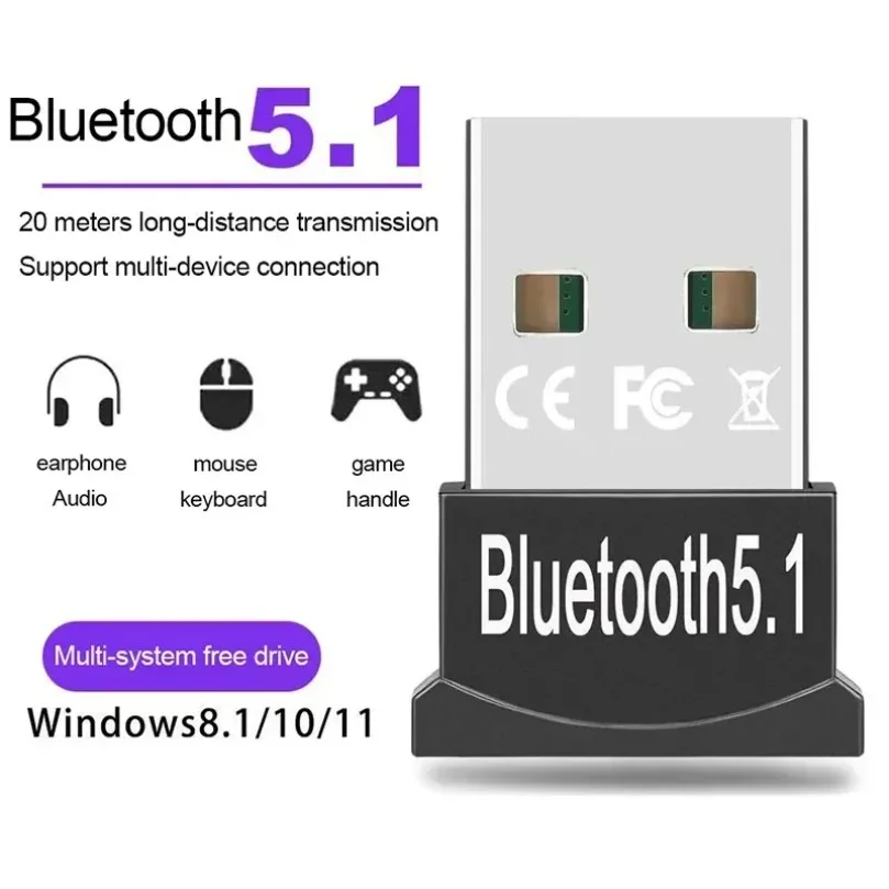 USB 블루투스 어댑터 핸즈프리 무선 송신기 수신기 오디오 블루투스 동글 PC 컴퓨터 노트북용 무선 USB 어댑터
