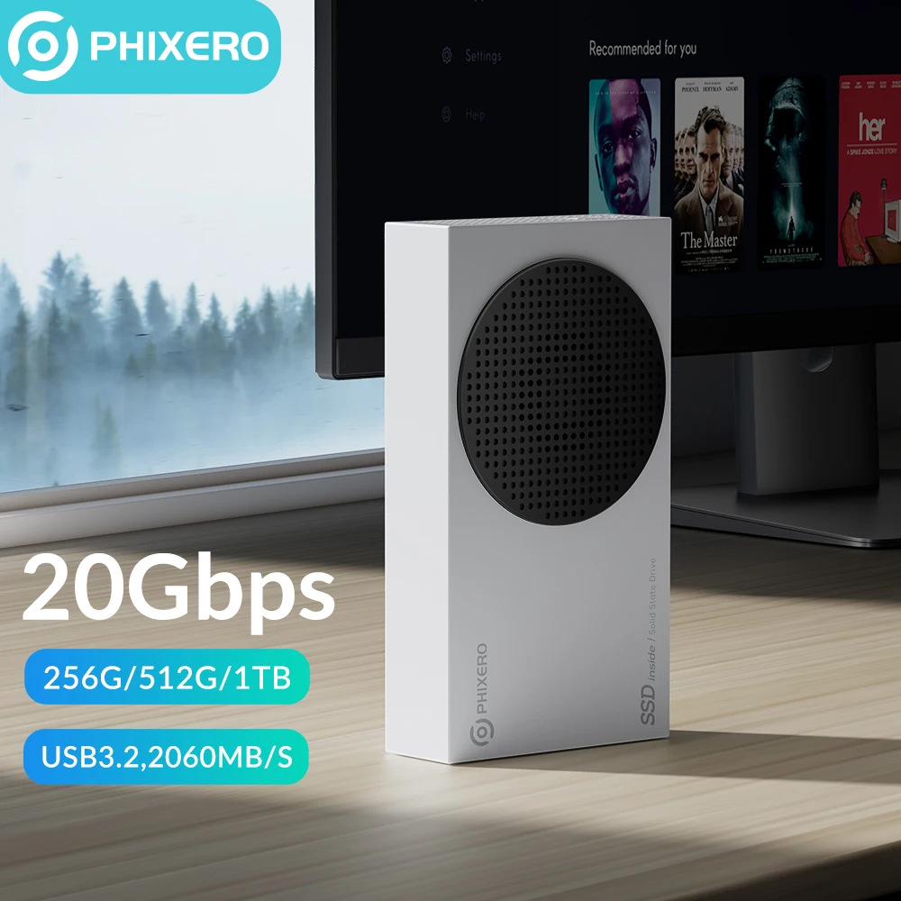 phixero-外付けハードディスクテラバイトgbテラバイトgb512gb1tb256gb256gb外部ストレージデバイス512gb32-gbコンピューターmac用のusb