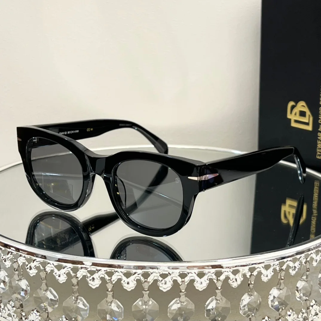 

David Beckha* Thick Acetate Women Men UV400 Protection Vintage Retro Classcial Sunglasses with Case Oculos DB7045