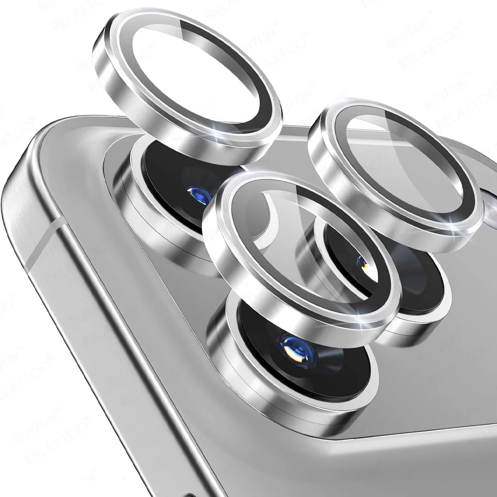 for iPhone 17 Pro Max Back Lens Ring Metal Glass Cover iPhone17Pro iPhone17 Air iPhoneAir 17Pro 17ProMax Camera Protector Case