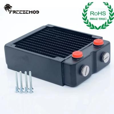 Zemod-radiador de Água Embutido de Cobre Peça Dupla Camada 120 mm Espessura 45 mm Dissipador de Calor Cinco Furos g1 4 - Imagem 2