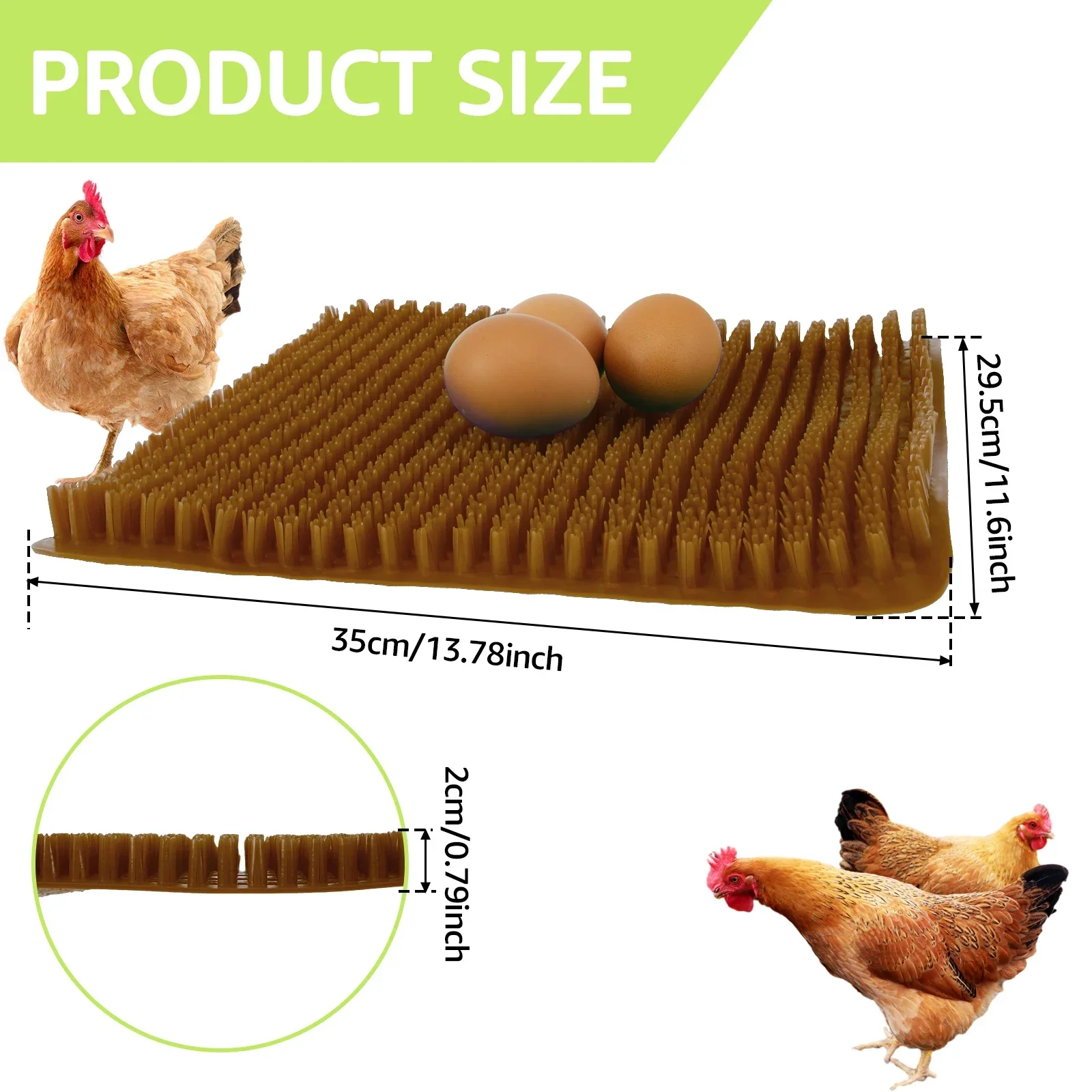 Chicken Bedding Mats Nesting Pads Washable Hen Nesting Pads Plastic Cuttable and Reusable Egg Laying Mats for Poultry 1pc chicken nesting pads