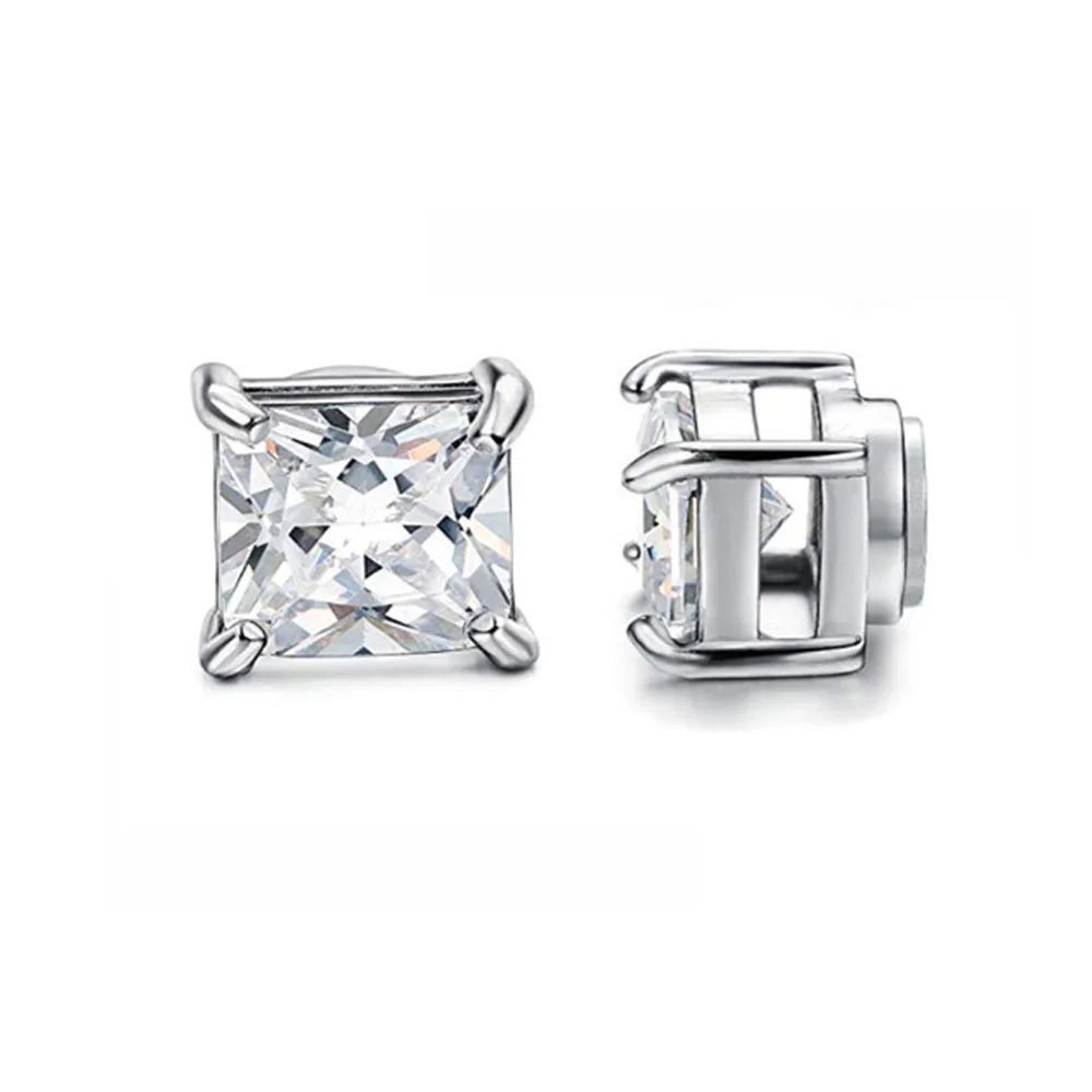 Silver Square Zircon