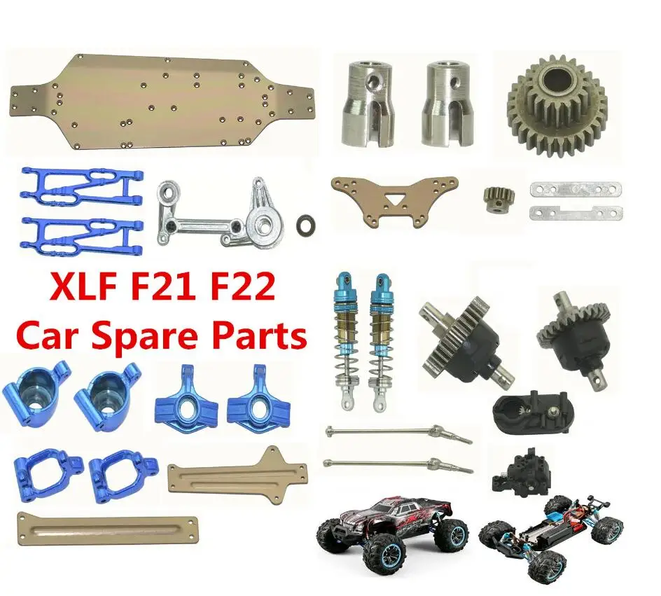 

XLF F21 F22 RC Car Spare Parts Swing arm C-seat differential drive shaft with cup body shock absorber