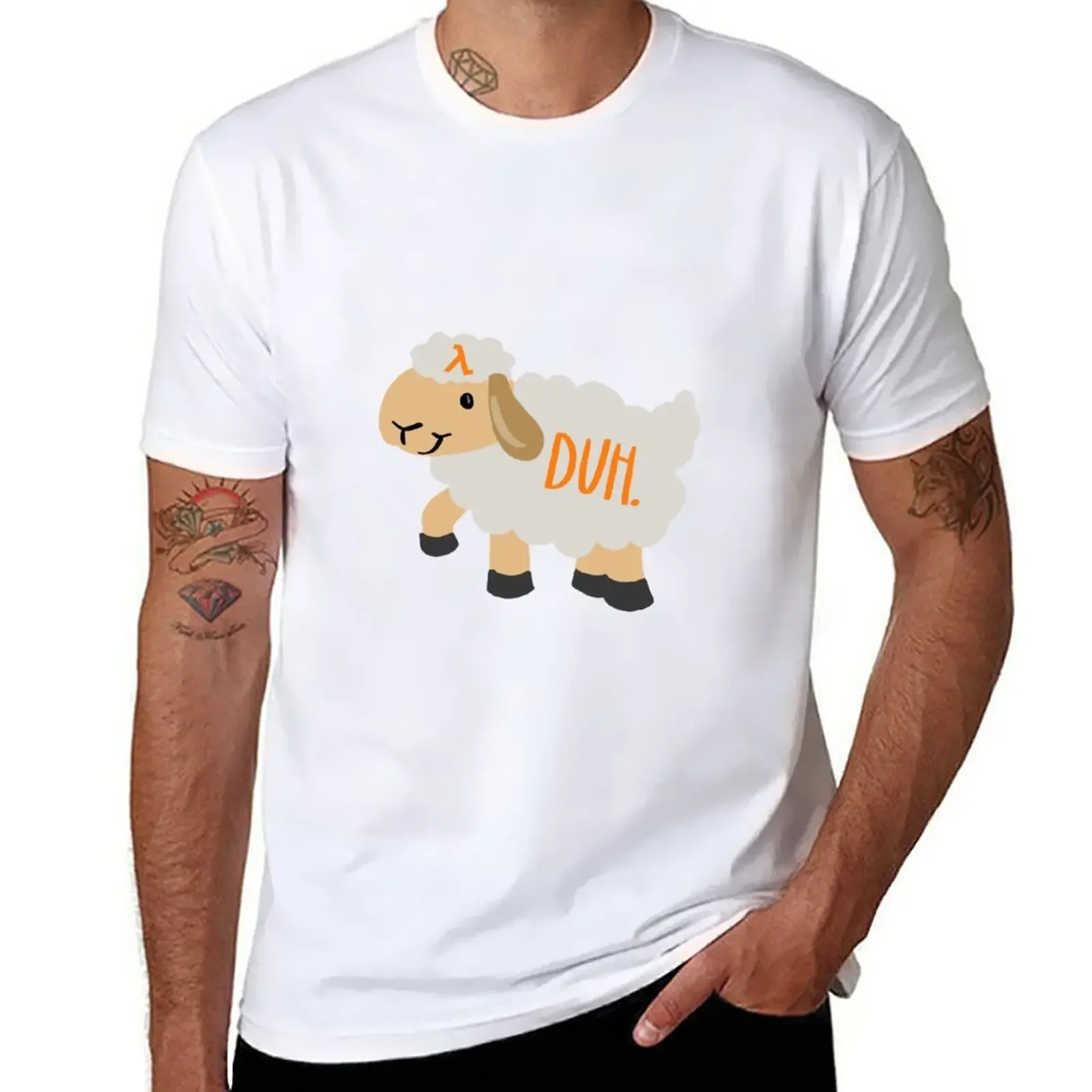 

AWS Lamb Duh T-Shirt plain customs design your own Short sleeve tee mens plain t shirts