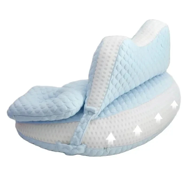 Solid Color Splicing Baby Nursing Pillow Multifunction Pregnant Mother Waist Protect Pillow Newborn Soft Breathable Sleep