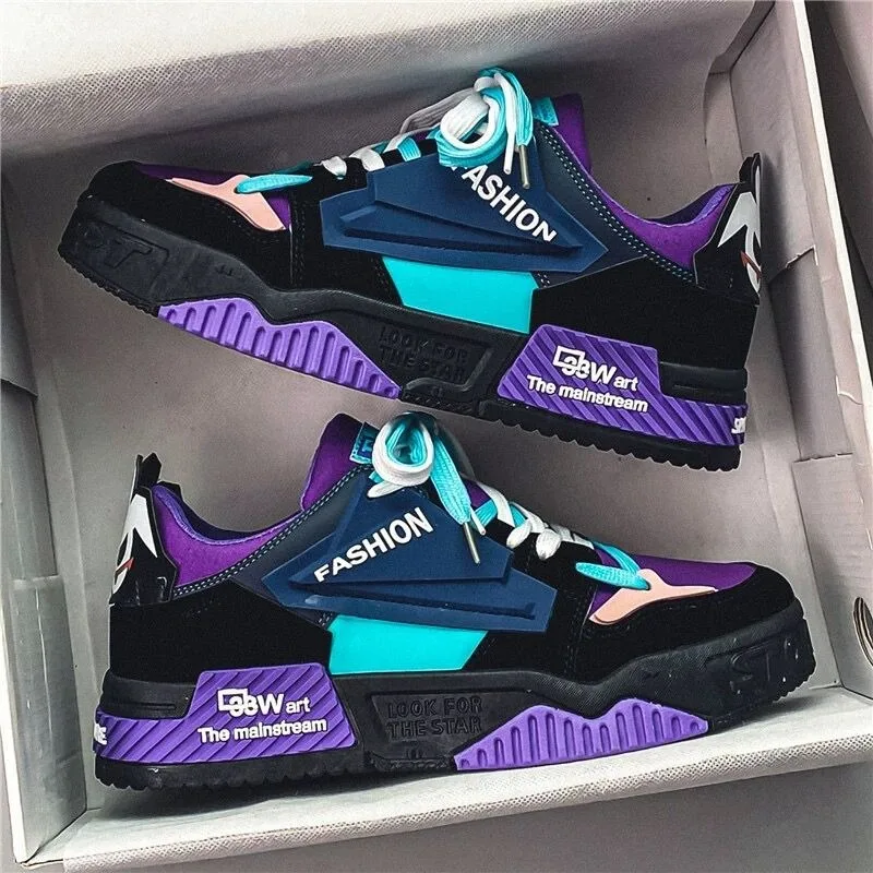 

Men Sneakers Fashion Outdoor Skateboard Shoe Lace Up Platform Running Shoes for Men Training Shoes Tenis Shoes Zapatillas Hombre
