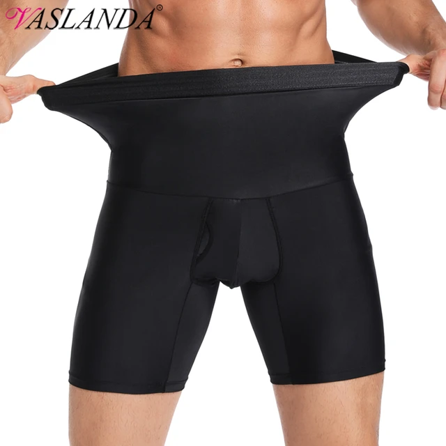 Men Shapewear Tummy Control Slimming Shorts High Waist Compression Body  Shaper Abdomen Underwear Boxer Briefs 