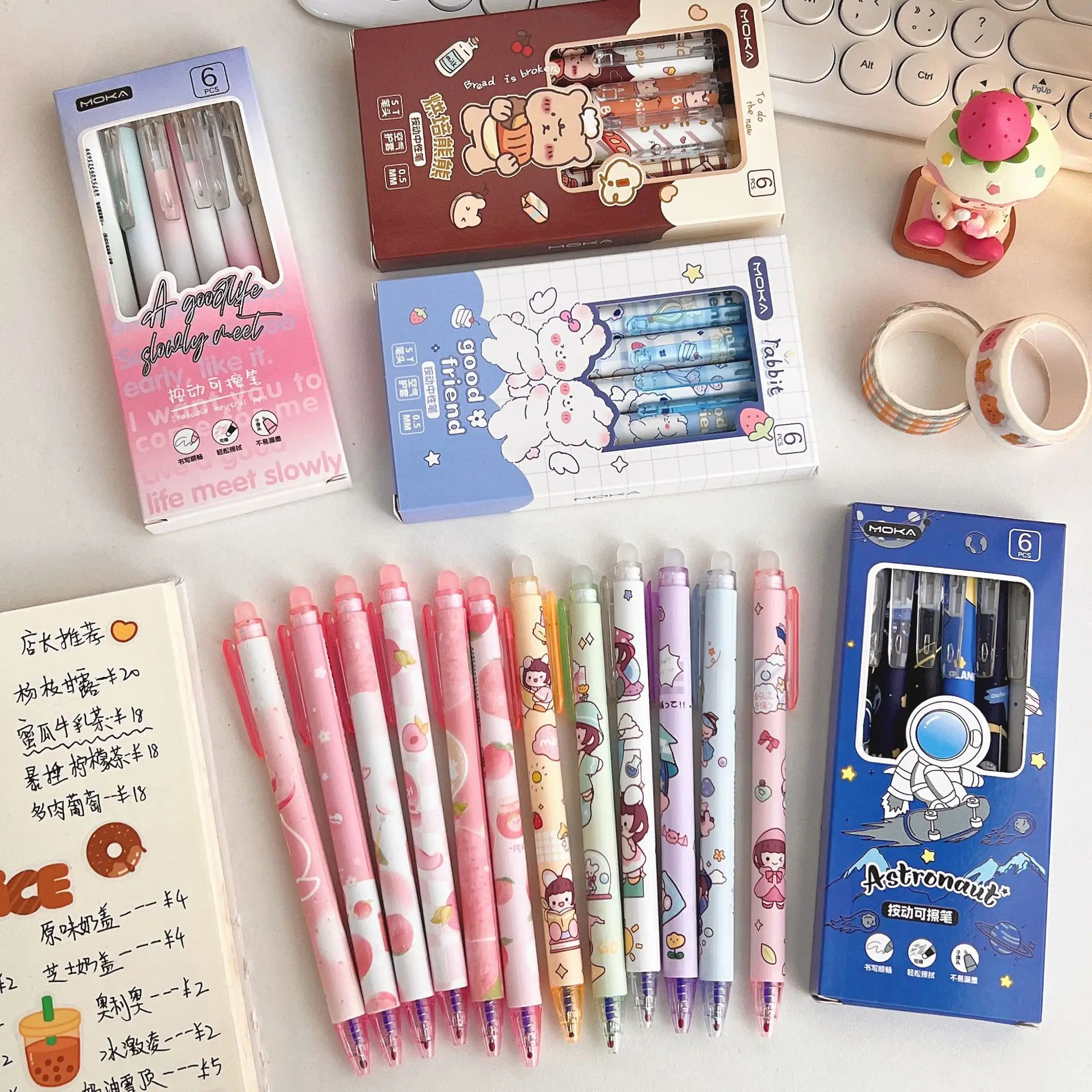 Wholesale Gel Pens Creative Fabric Silk Flower Pendant Pen Cute Student  Water Asian School Supplies Office Accessories Staionary Sets Drop Dhfpt  From Bdesybag, $6.73