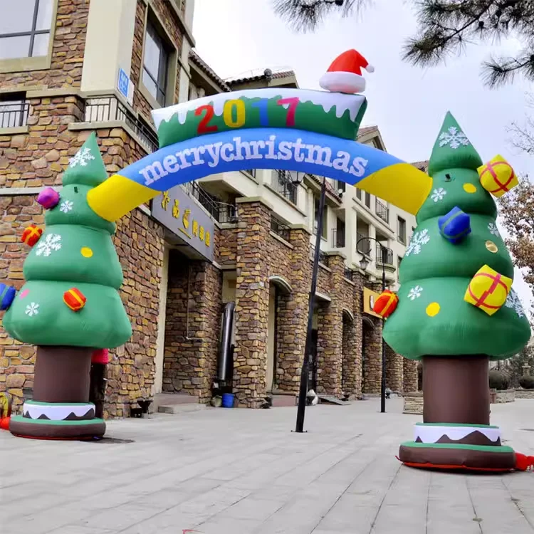 Indoor Outdoor Christmas Ornament Inflatable Santa Claus Snowman Tree Yard decorations Christmas inflatable with LED Lights