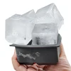 Food Grade Soft Silicone Square Ice Tray Mold Newborn Feeding Bowl Solid Color Fresh Food Container Children's Tableware 3