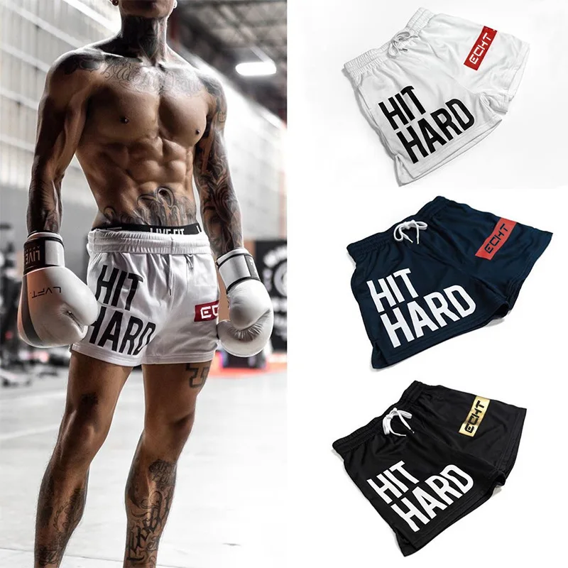 Cross-border Quick-drying Sports Shorts Men's Mesh Elastic Fitness Outdoor Running Training Beach Pants Breathable