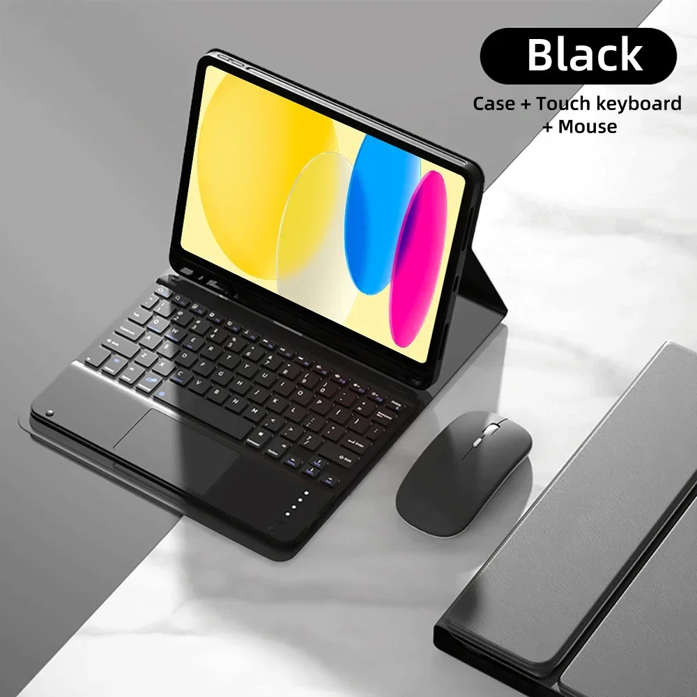 Ultimate Wireless Bluetooth Keyboard Case with Magnetic Leather Cover