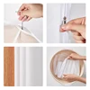 Clothes Hanging Dust Cover Wedding Dress Cover Suit Coat Storage Bag Transparent Fully Enclosed Clothes Cover With Zipper 5