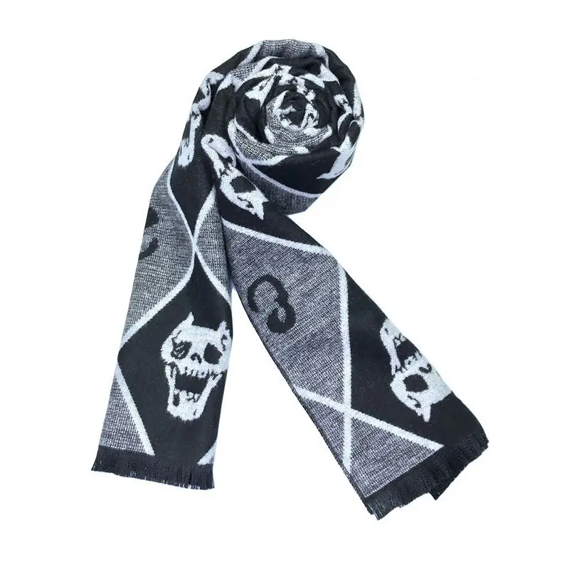 JoJo's Bizarre Adventure Kujo Jotaro Cosplay Scarf Unisex Men's and Women's Adult Warm In Winter Anime Accessories