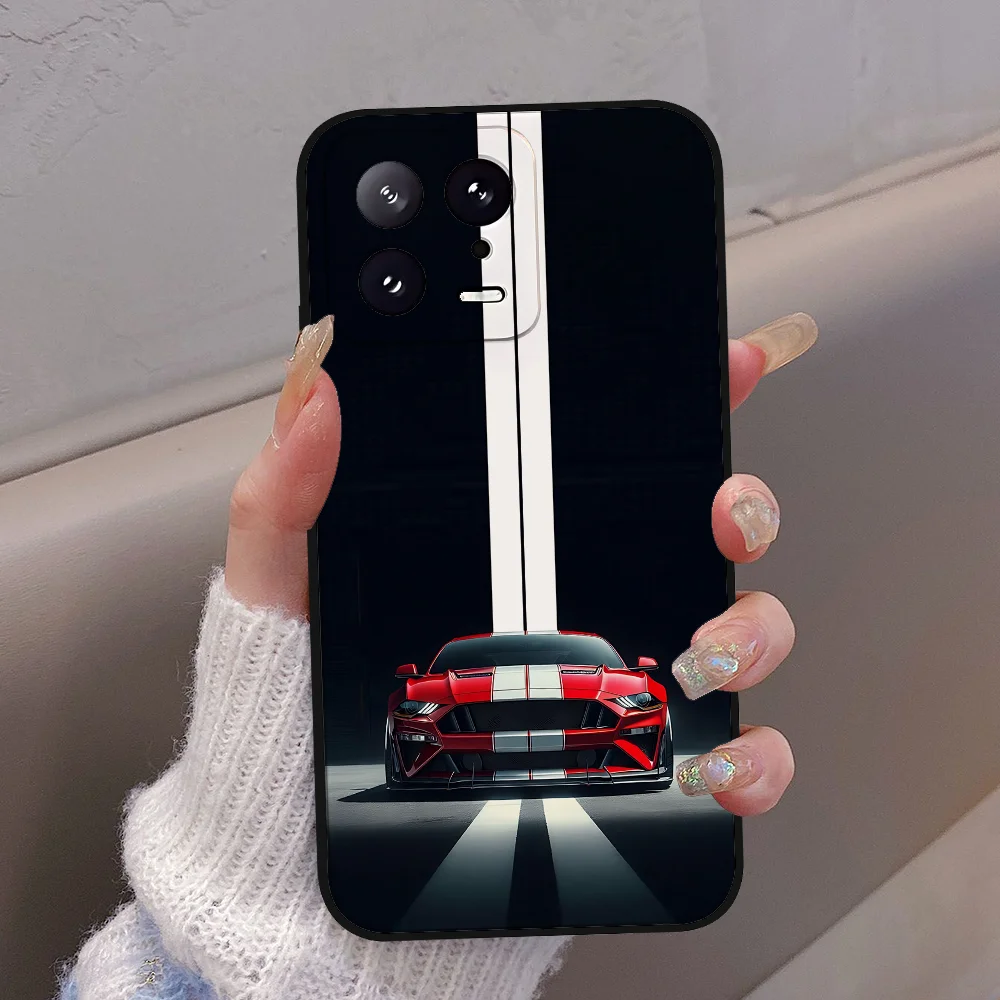 Ford Mustang Phone Case, Black, for Xiaomi and Redmi