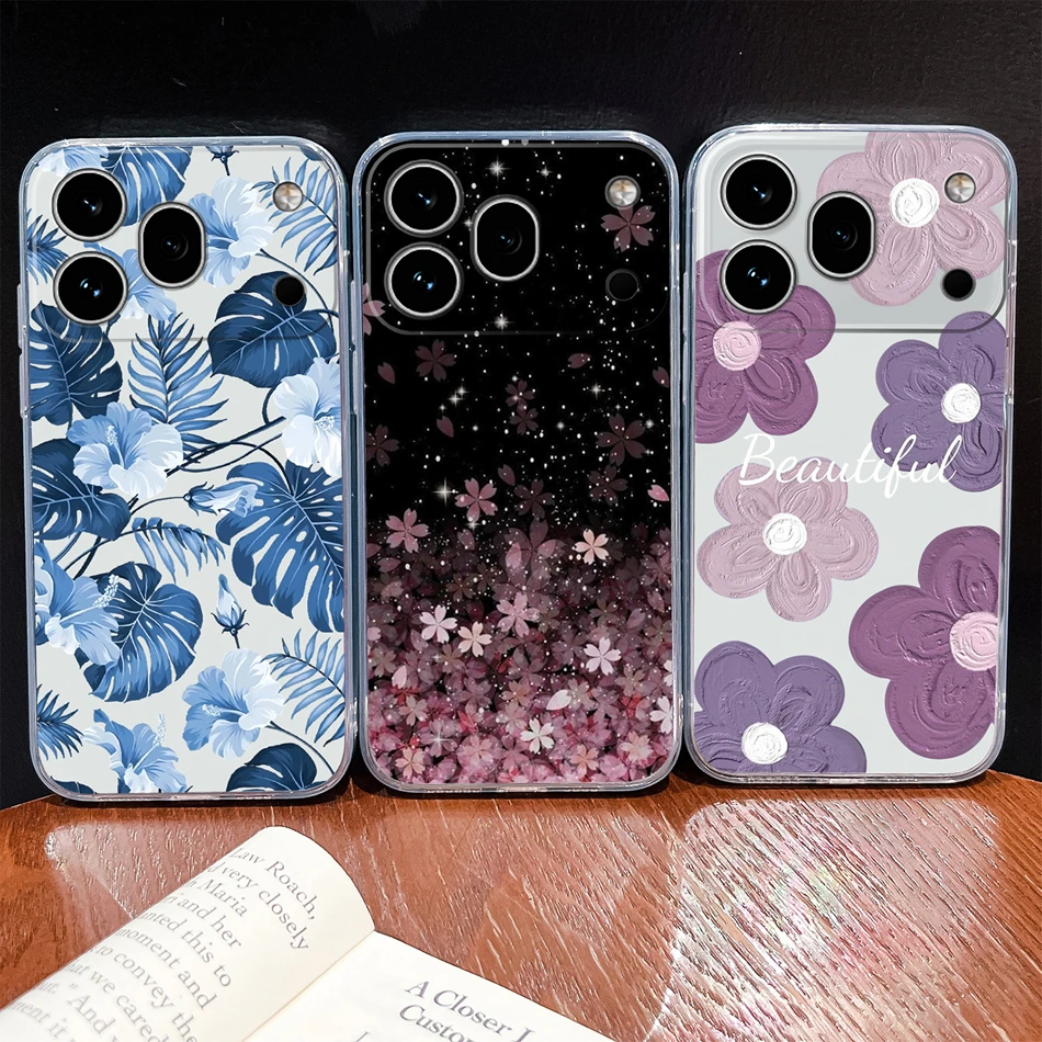 Clear Cool Stars Vibe Shockproof Silicone Phone Case