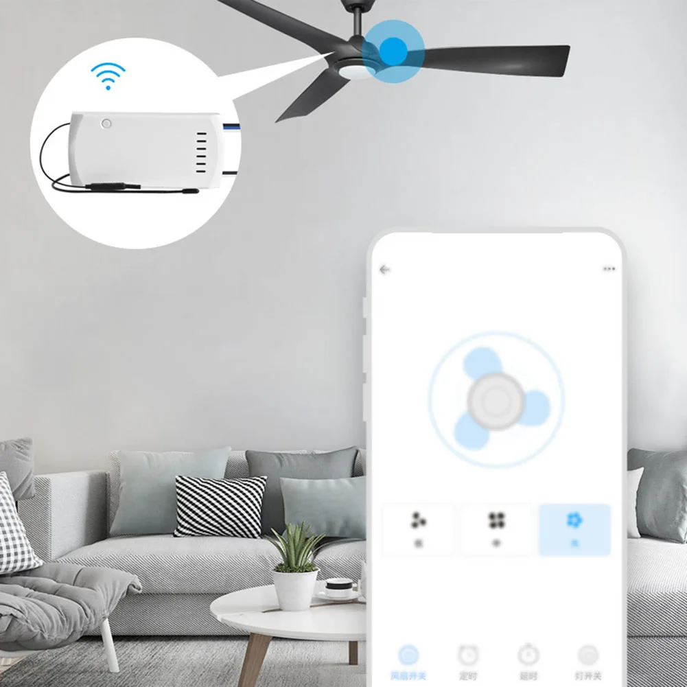 IFan04-L WiFi Ceiling Fan Lamp Controller with Remote