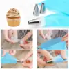 Pastry Piping Tips and Bags 33 Pcs DIY Pastry Professional Accessory Kit, Stainless Steel Tips, Baking Tools for Decorating Cake 5