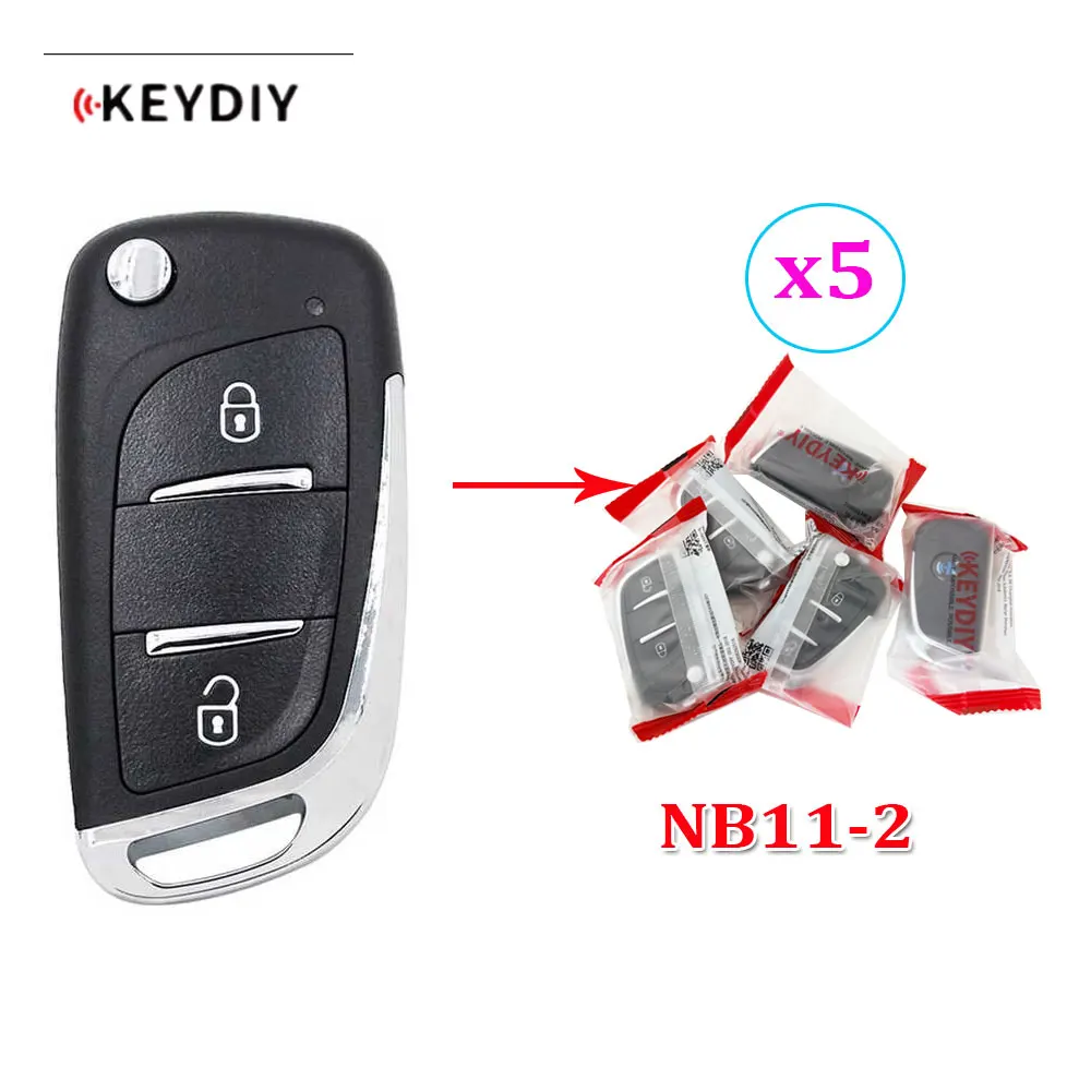 Car Remote Key 5pcs KEYDIY NB11 Multifunctional 3 Buttons Universal For KD900+ URG200 KD-X2