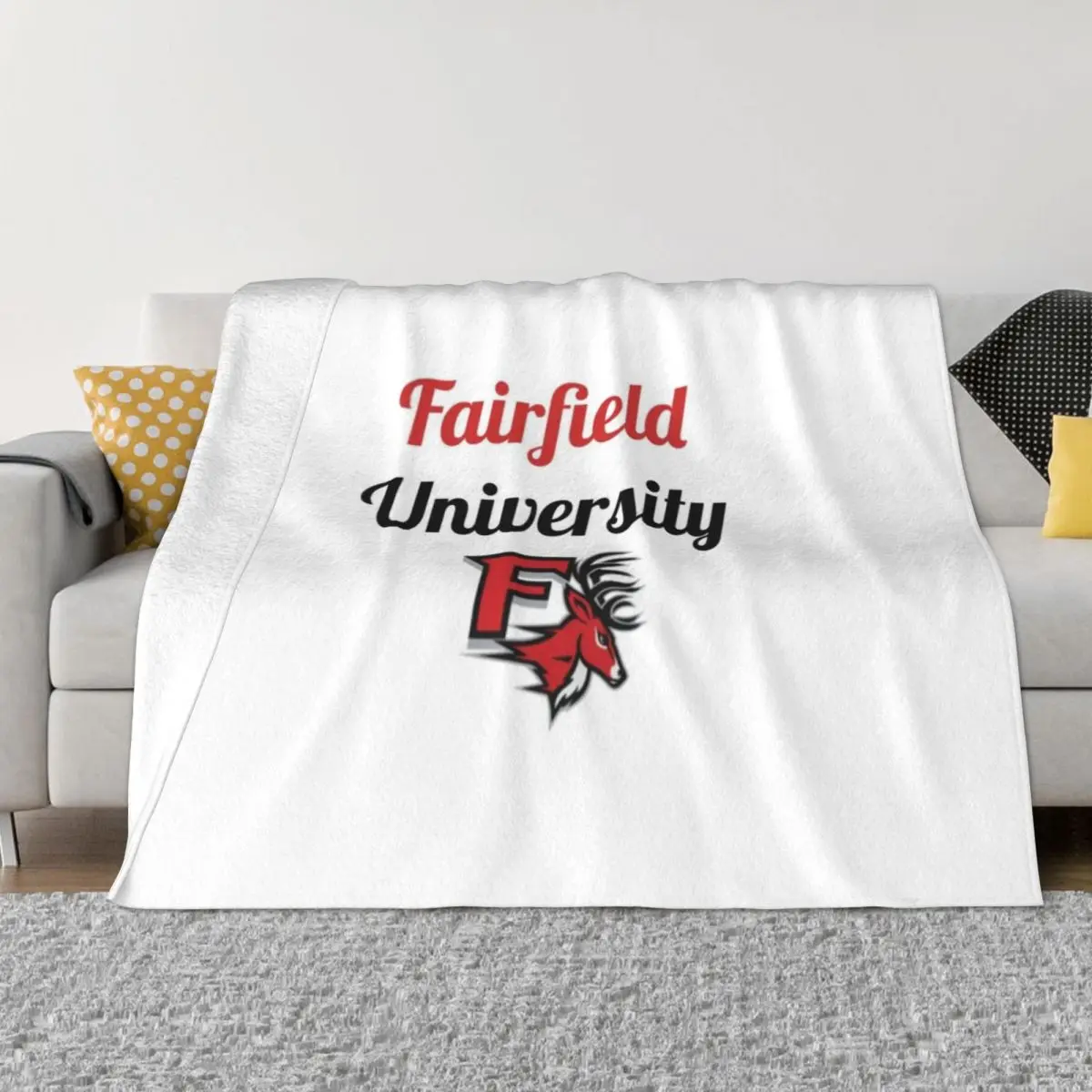 

Университетское одеяло Fairfield, винтажное одеяло, многофункциональное мягкое большое одеяло