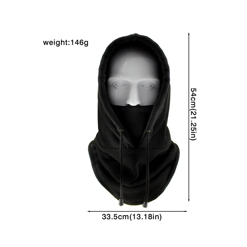 Winter Thermal Neck Warmer Fleece Balaclava Scarf