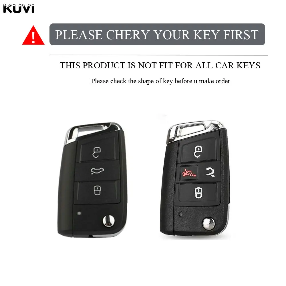 3 4 Buttons TPU Car Key Case Cover Fob For Volkswagen VW Golf 7 ALLTRACK MK7 Tiguan SEAT Ateca Leon FR 2 Ibiza Skoda Octavia key case cover