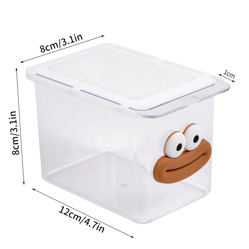 Drawer Style Storage Box Cabinet Transparent Big Mouth Cartoon Cotton Stick Makeup Cotton Bathroom Pull-Out Storage Shelf 6