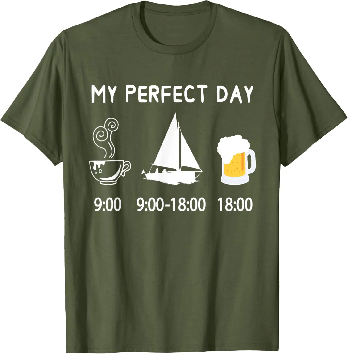 Perfect Day Sailing T-Shirt - Nautical Sailor Gift Tee
